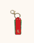 Cheery Christmas Dog Lip Balm Holder Key Chain