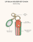 Game Day Lip Balm Holder Key Chain