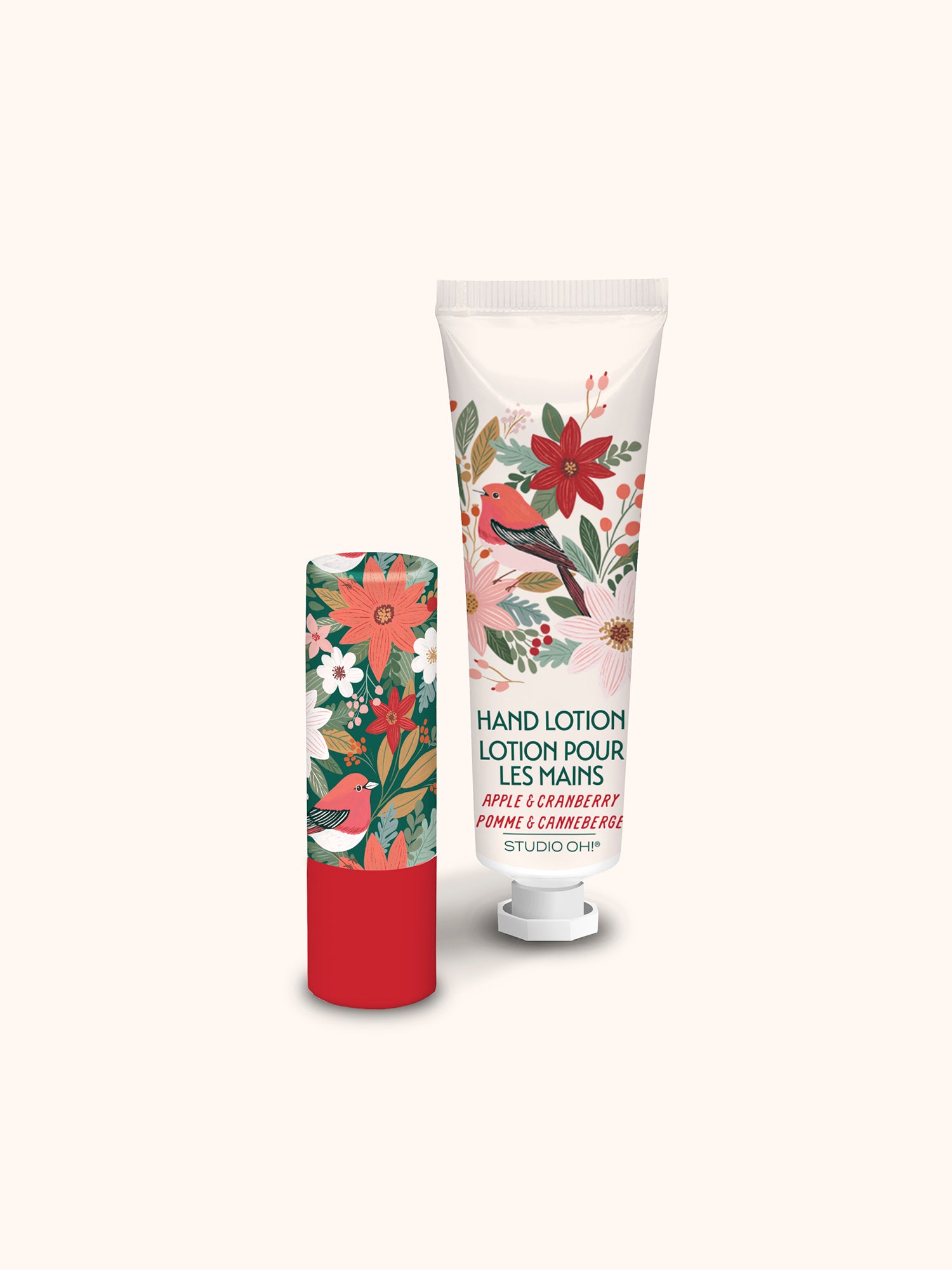 Nature's Celebration Christmas Lip Balm & Hand Lotion Set