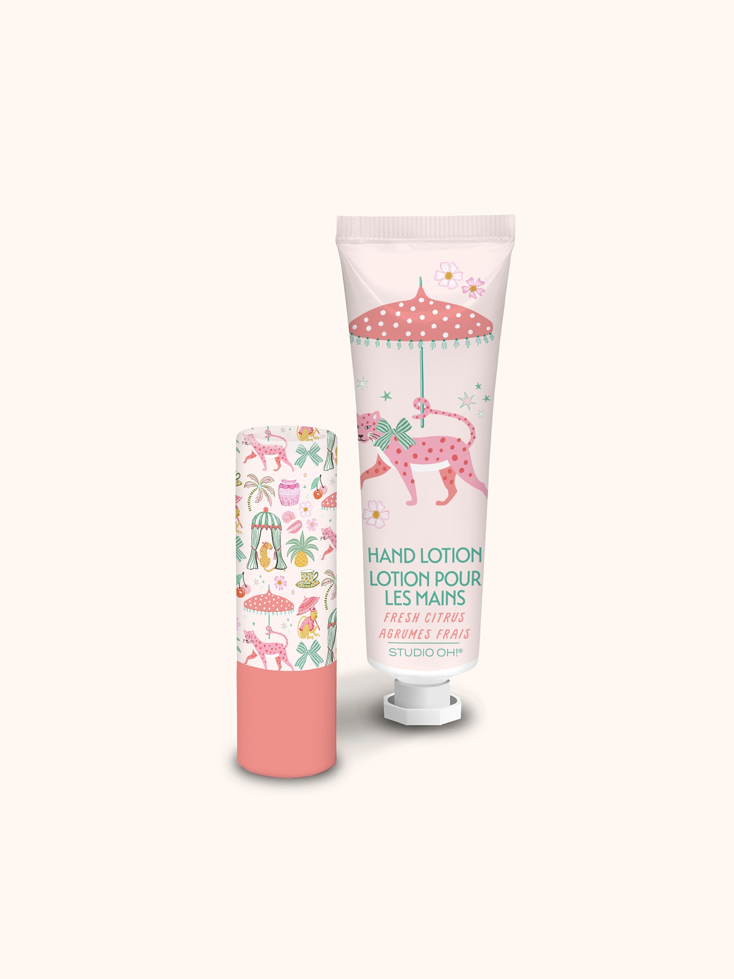 Leopard on Parade Lip Balm & Hand Lotion Set