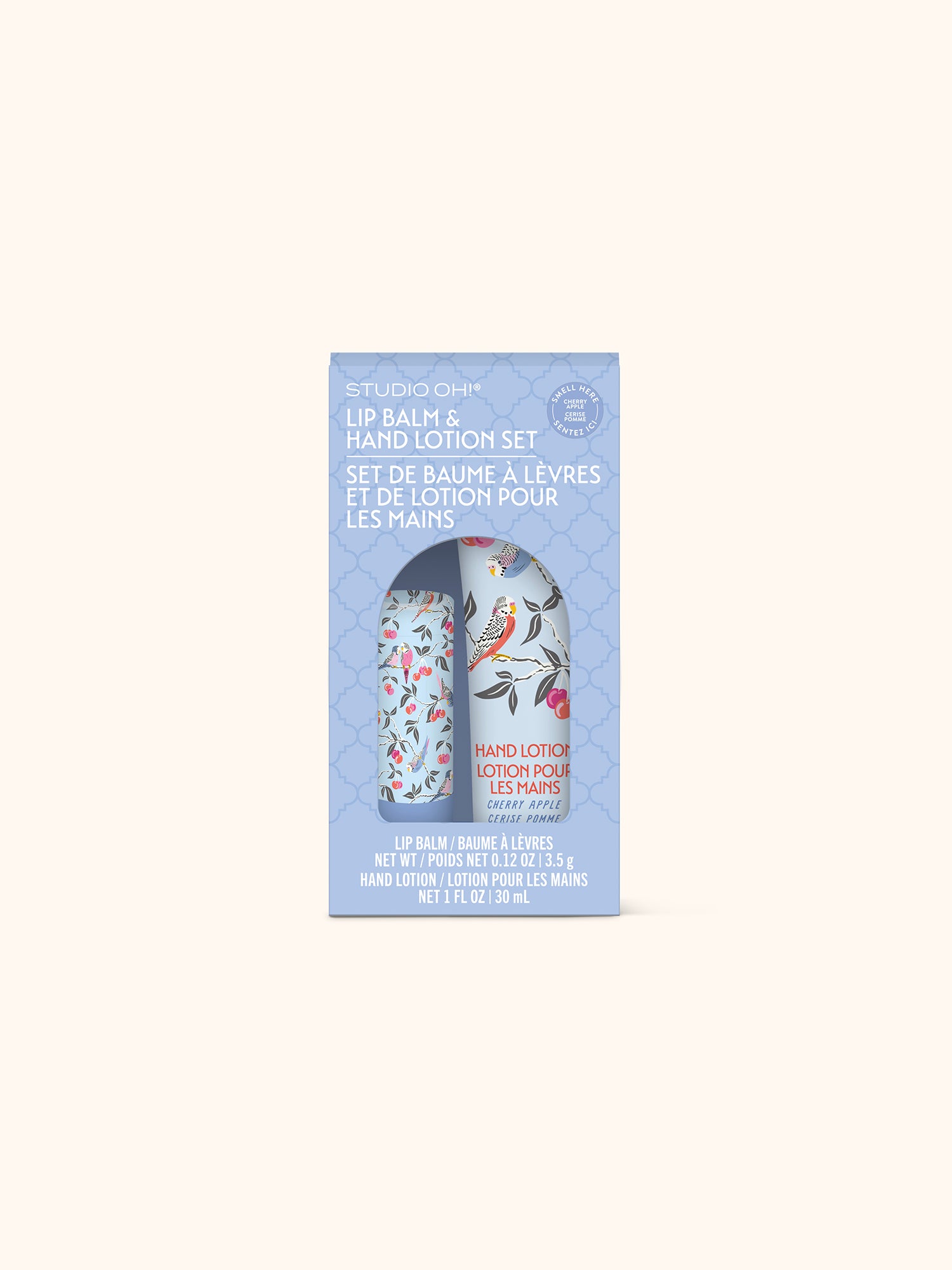 Birds in the Cherry Tree Lip Balm & Hand Lotion Set