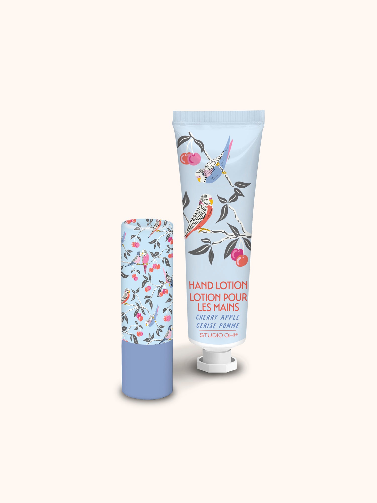 Birds in the Cherry Tree Lip Balm & Hand Lotion Set