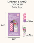 Petite Rose Lip Balm & Hand Lotion Set