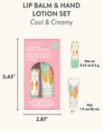 Cool & Creamy Lip Balm & Hand Lotion Set