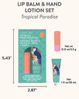 Tropical Paradise Lip Balm & Hand Lotion Set