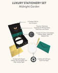 Midnight Garden Luxury Stationery Set