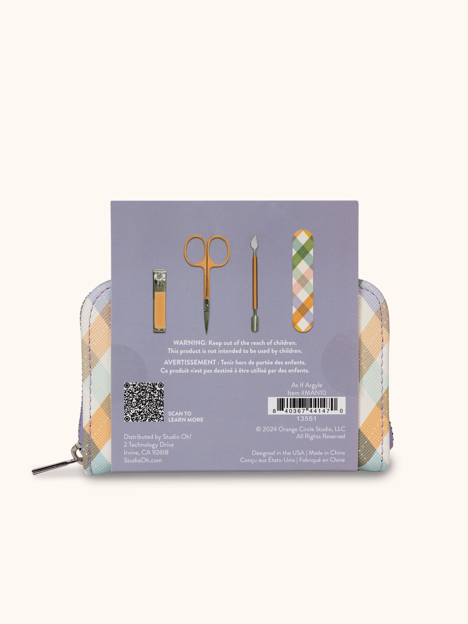 As If Argyle Manicure Set