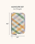 As If Argyle Manicure Set