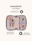 As If Argyle Manicure Set
