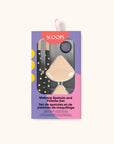 SCOOPS Beauty Makeup Spatula and Palette Set, Dots on Black