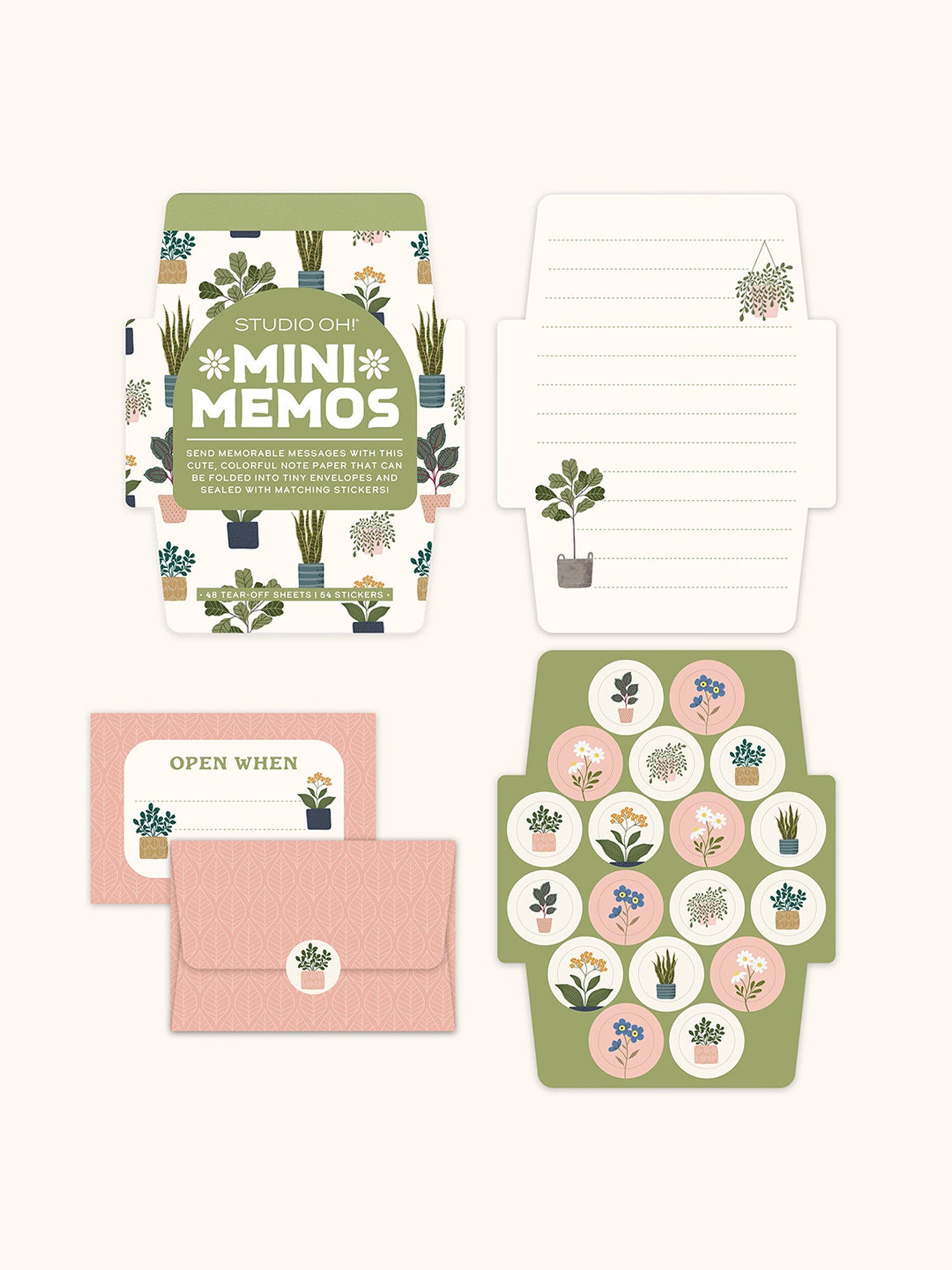 アイドル [MINYYUNY] Various Patterns Memo Plant Lover Mini Memo with Stickers – Studio Oh!