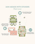 Plant Lover Mini Memo with Stickers