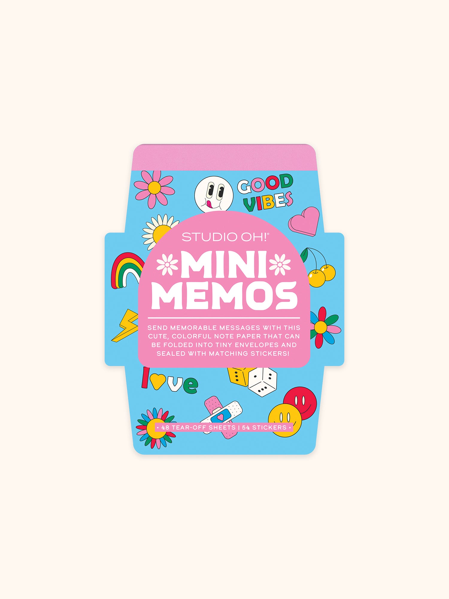 Retro Vibes Mini Memo with Stickers – Studio Oh!
