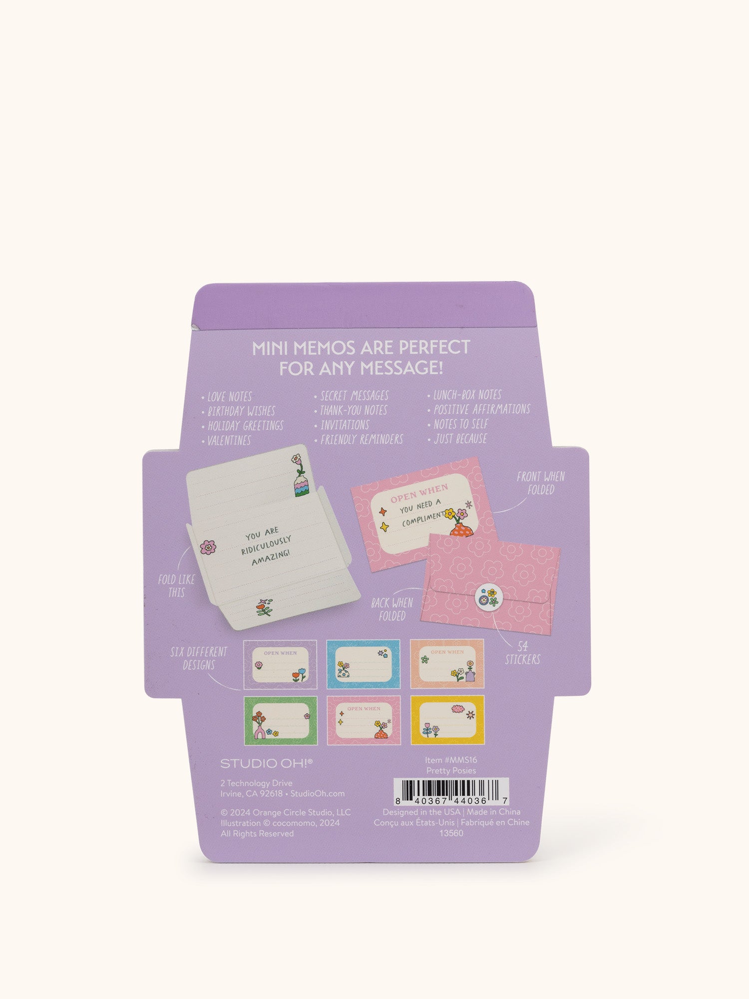 Pretty Posies Mini Memos with Stickers – Studio Oh!