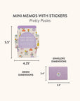 Pretty Posies Mini Memos with Stickers