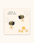 Buzzy Bees Mini Note Card Set with Stickers