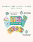 Be the Sunshine Mini Note Card Set with Stickers