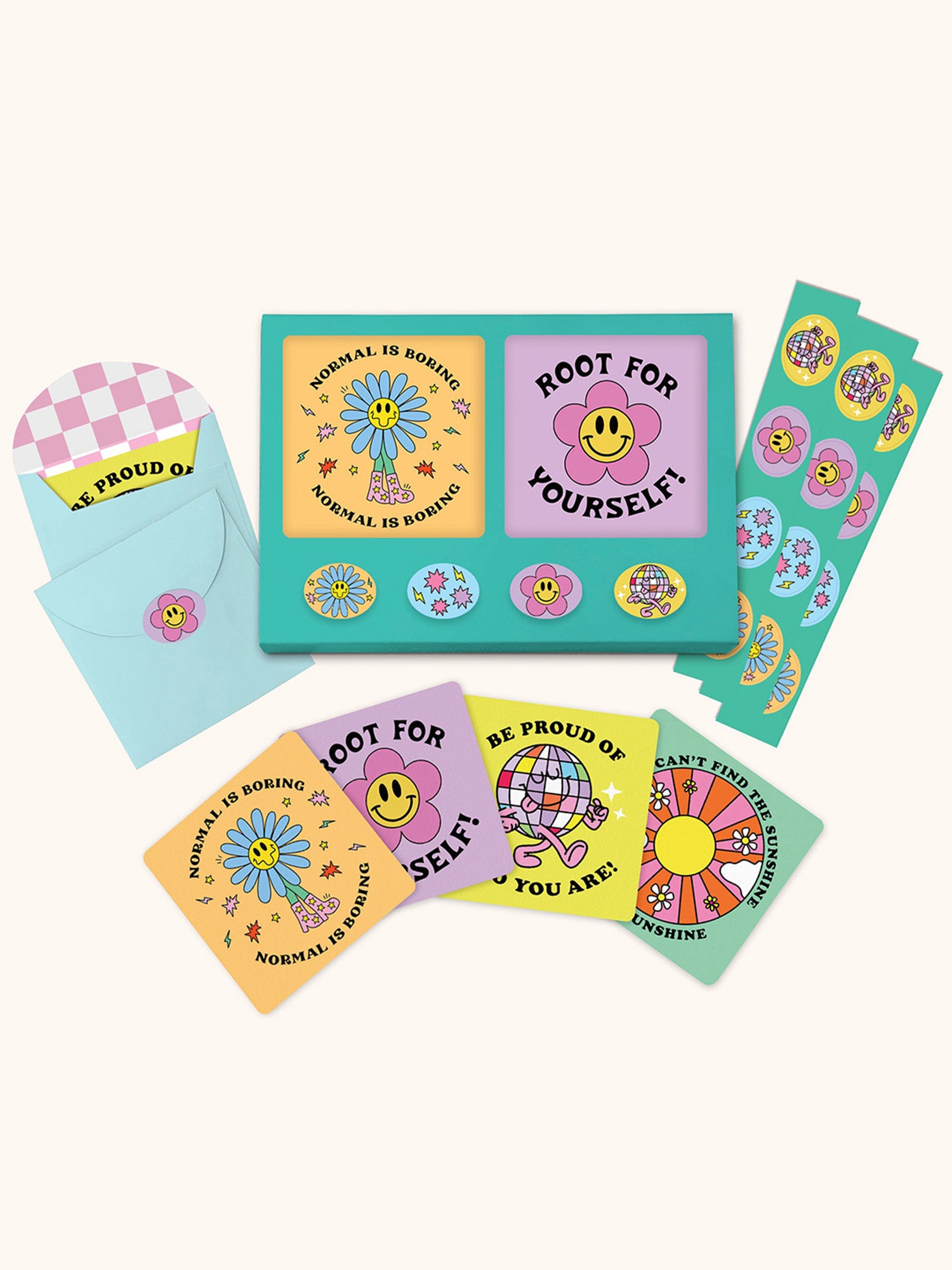 Be the Sunshine Mini Note Card Set with Stickers