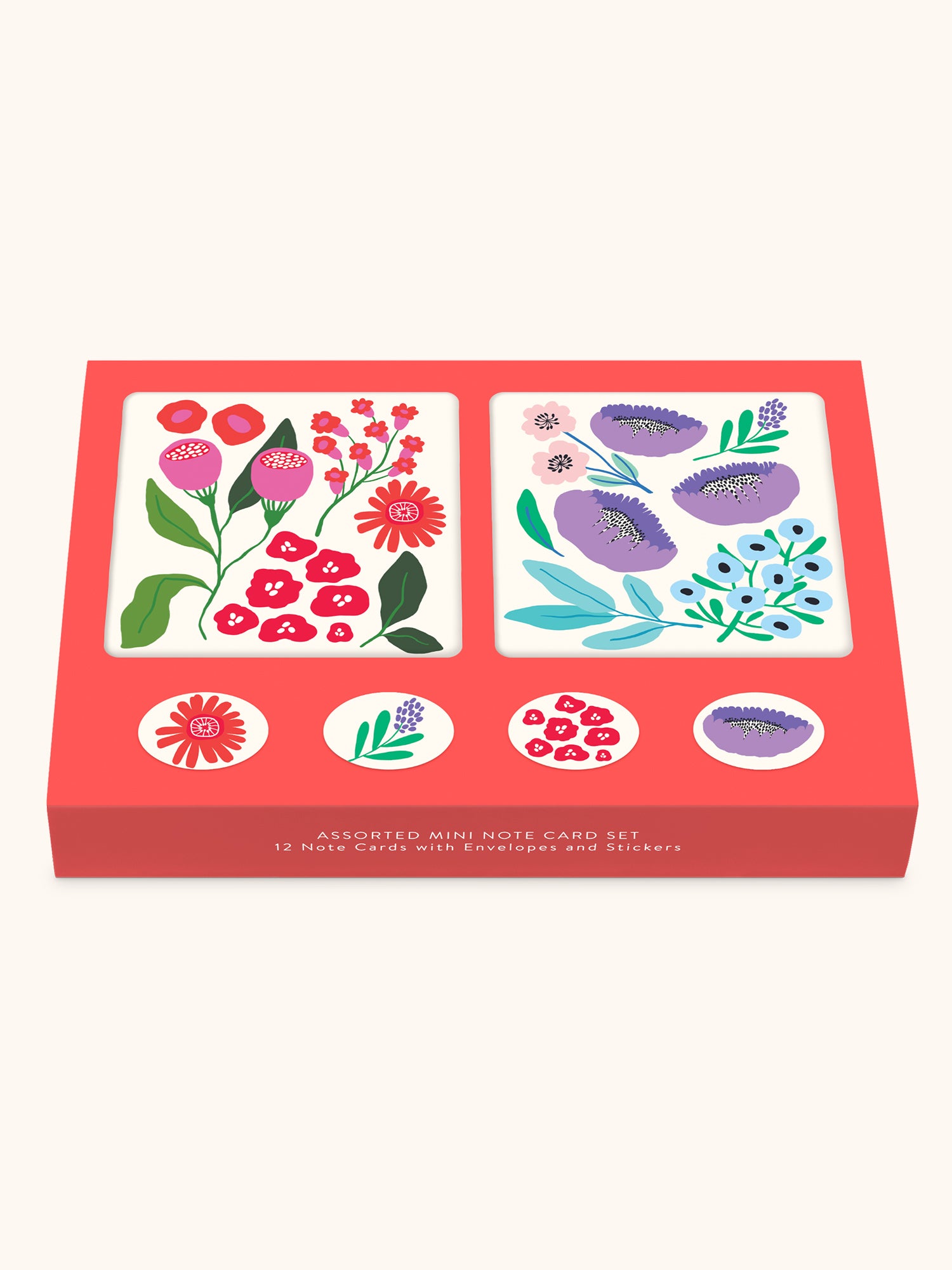 Botanical Bliss Mini Notecard Set with Stickers