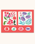 Botanical Bliss Mini Notecard Set with Stickers
