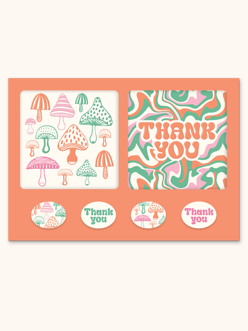 Wild Realm Mini Note card Set with Stickers