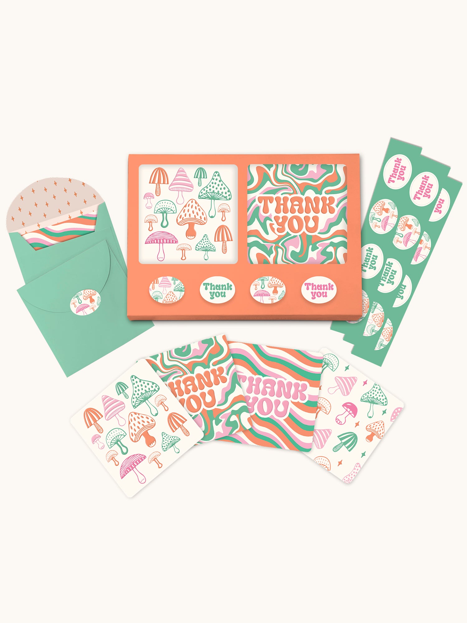 Wild Realm Mini Note card Set with Stickers