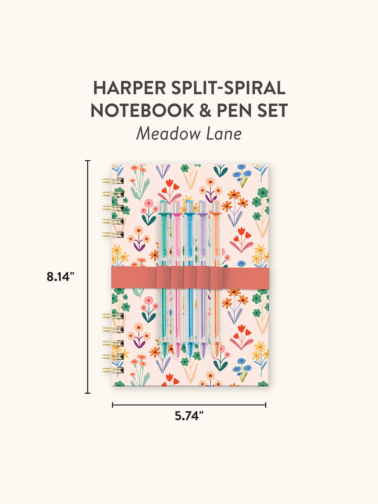 Meadow Lane Harper Split-Spiral Notebook & Pen Set