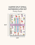Pretty Posies Harper Split-Spiral Notebook & Pen Set