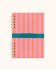 Cabana Stripes Harper Split-Spiral Notebook & Pen Set