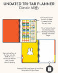 Classic Miffy Undated Tri-Tab Planner