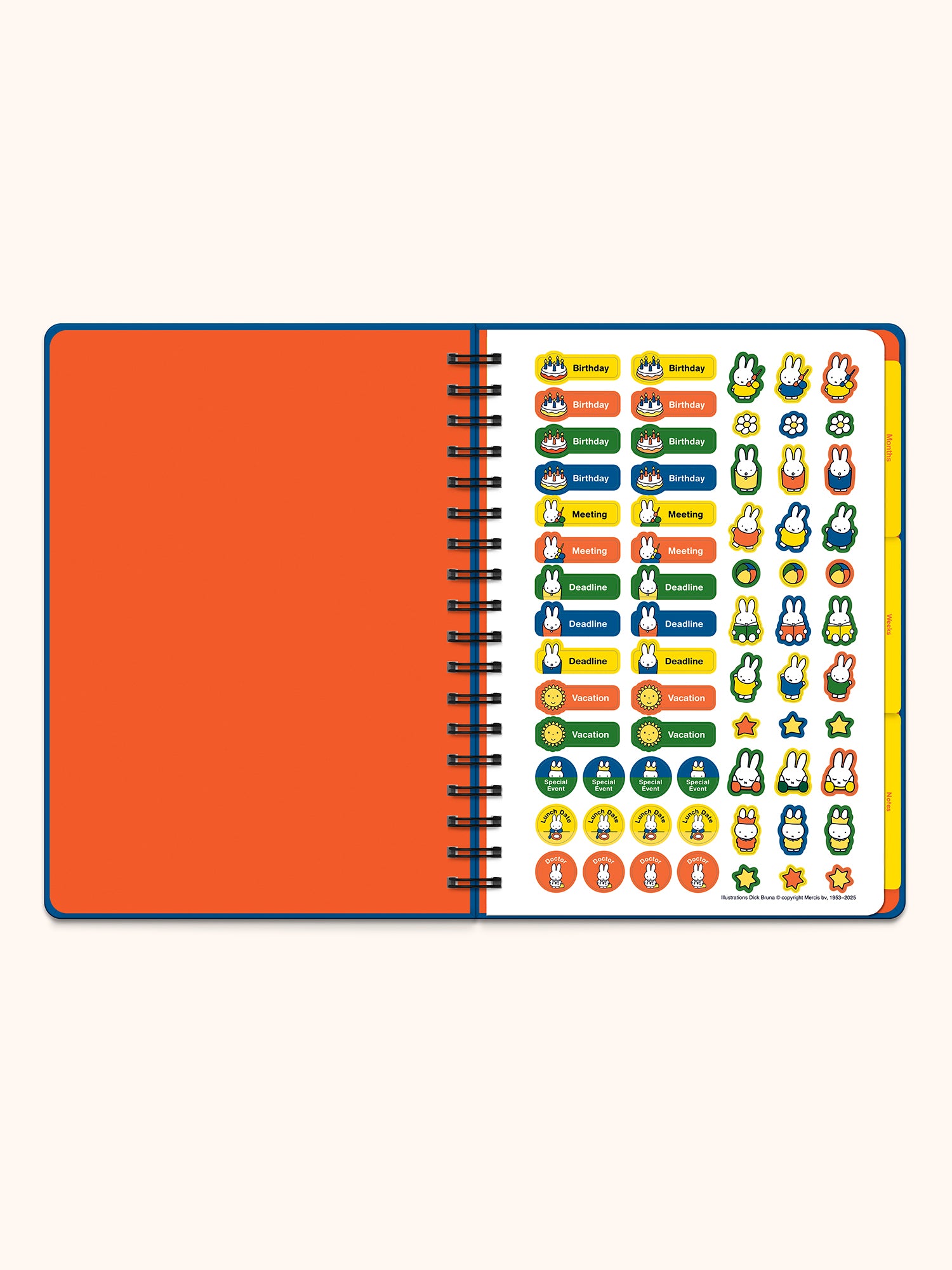 Classic Miffy Undated Tri-Tab Planner – Studio Oh!