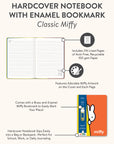 Classic Miffy Hardcover Notebook with Enamel Bookmark