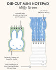 Miffy Green Die-Cut Mini Notepad