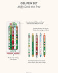Miffy Deck the Tree Gel Pen Set