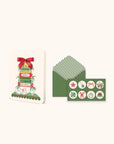 Bookish Christmas Bow Note Card Set