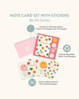Be All Smiles Note Card Set with Stickers