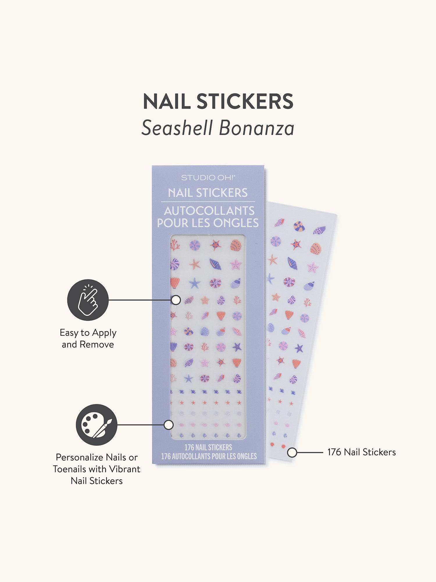 Seashell Bonanza Nail Stickers