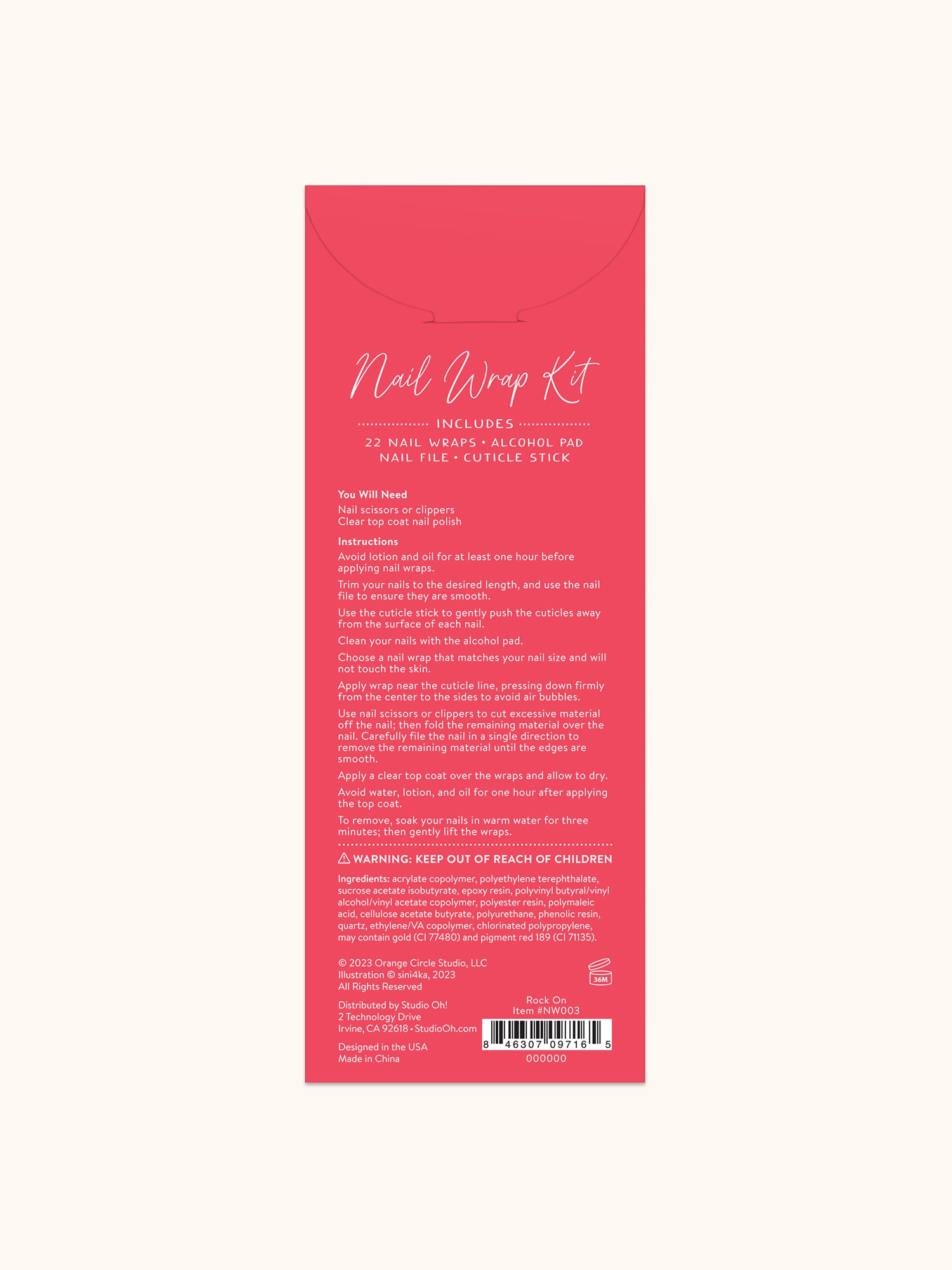 Rock on Mani Nail Wrap Kit