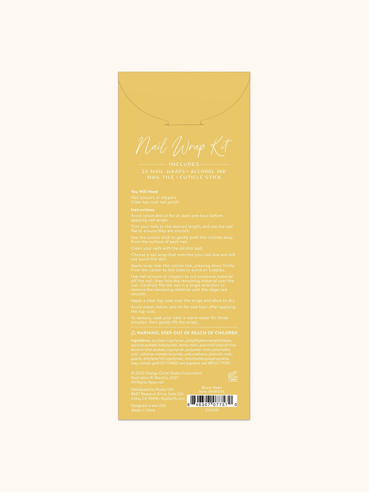 Buzzy Bees Mani Nail Wrap Kit