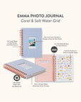 Coral & Salt Water Grid Emma Photo Journal