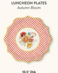 Autumn Bloom Die-Cut Luncheon Paper Plate