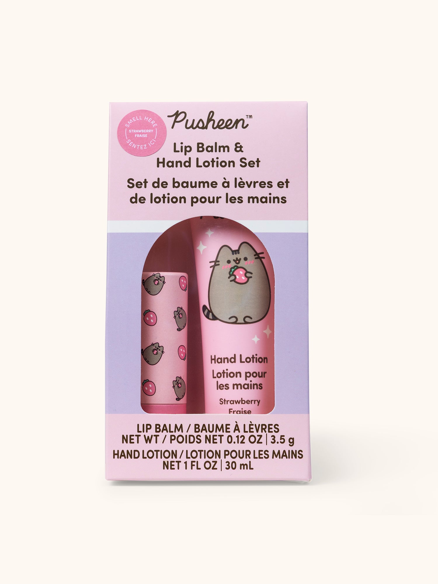 pusheen handschuhe Pusheen Sweet Strawberry Lip Balm & Hand Lotion Set