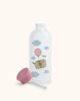Pusheen Balloon Ride Glass Water Bottle with Straw