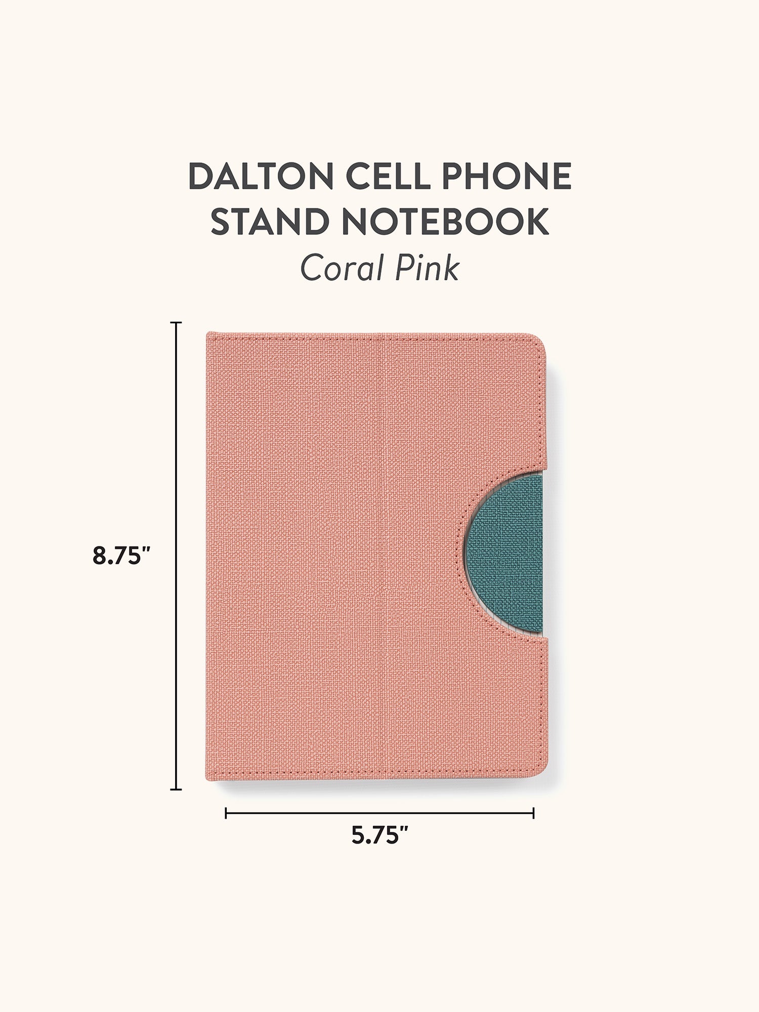 Coral Pink Dalton Cell Phone Stand Notebook
