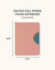 Coral Pink Dalton Cell Phone Stand Notebook