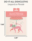 Leopard on Parade Do-It-All Dishcloths