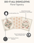 Floral Tapestry Do-It-All Dishcloths