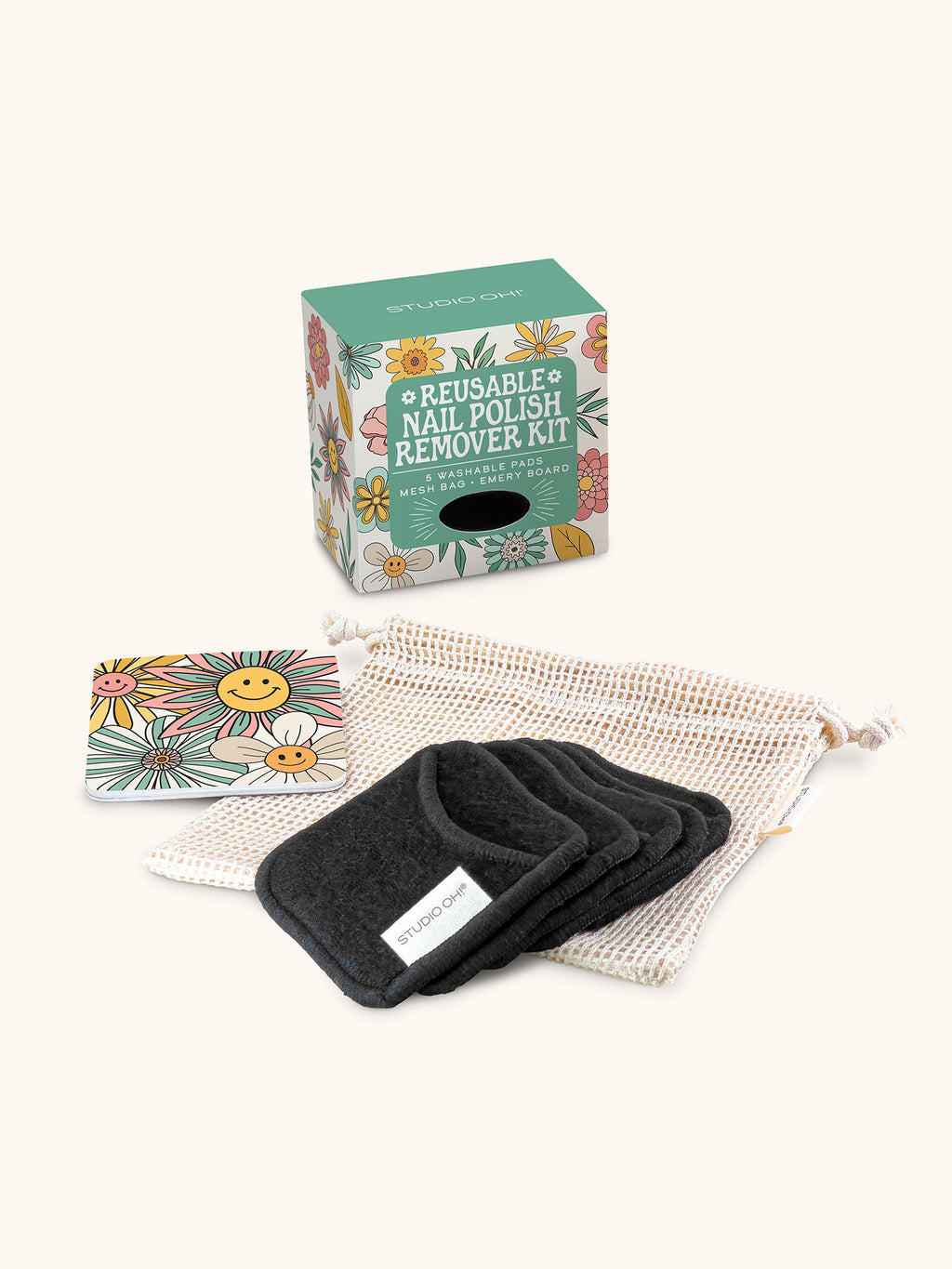 Beamin' Blooms Reusable Nail Polish Remover Kit Studio Oh!