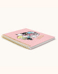 Hello Kitty and Friends Pink Pinstripe Extra-Large Spiral Notebook with Pocket & Sticker Sheet