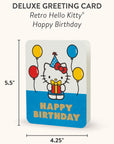 Retro Hello Kitty Happy Birthday Deluxe Greeting Cards